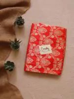 Orange Handwoven Silk Banarasi Saree 1