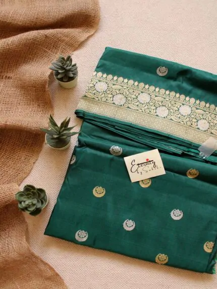 Green Handwoven Silk Banarasi Saree