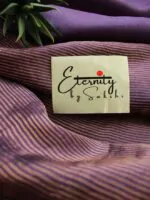 Purple Stripes Tussar Saree