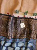 Indigo Dola Ajrakh Saree1