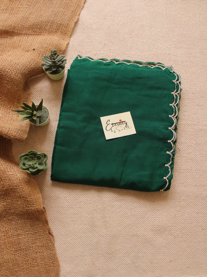 Emerald Pearl Saree