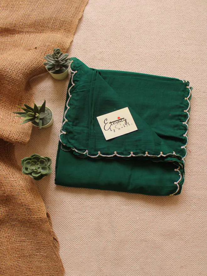 Emerald Pearl Saree