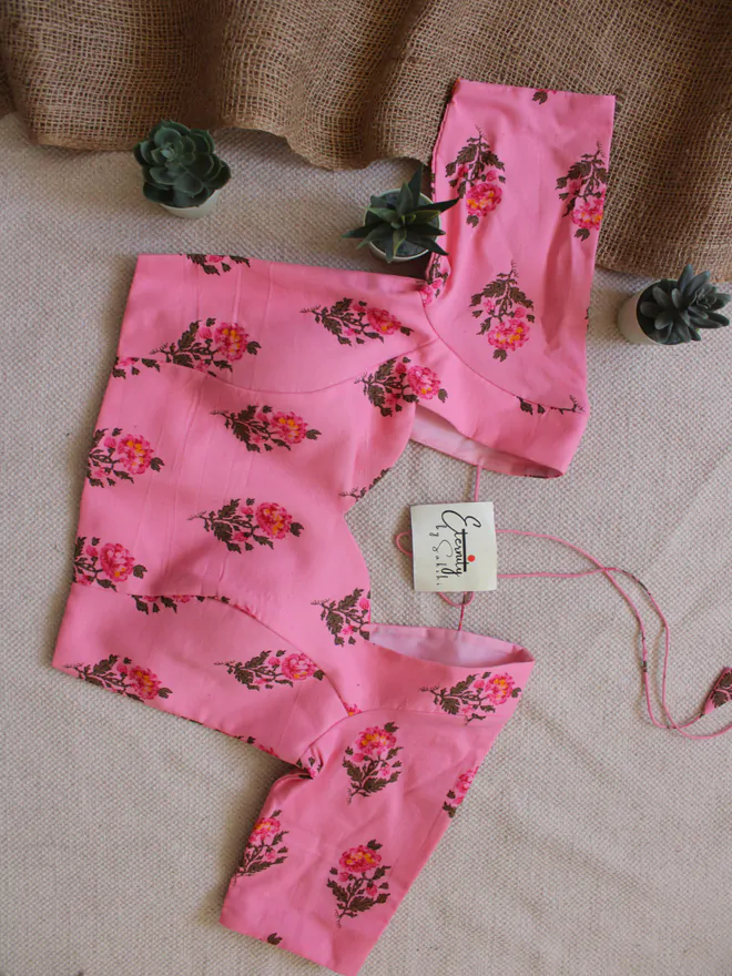 Pink Floral Blouse