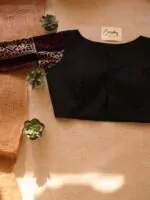 Black Ajrakh Sleeve Blouse