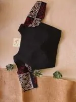 Black Ajrakh Sleeve Blouse