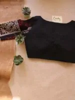 Black Ajrakh Sleeve Blouse