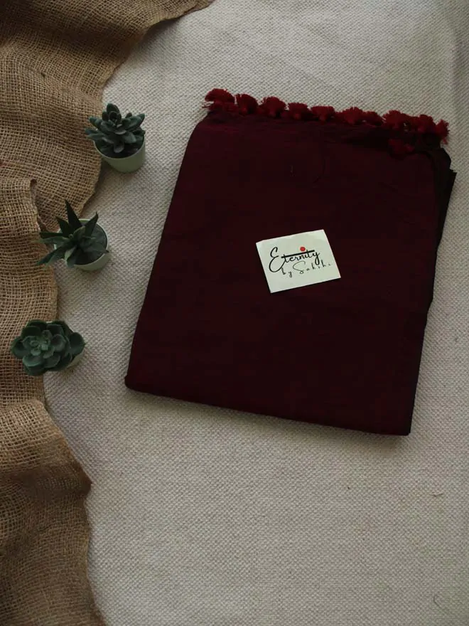 MAROON BREEZY SAREE