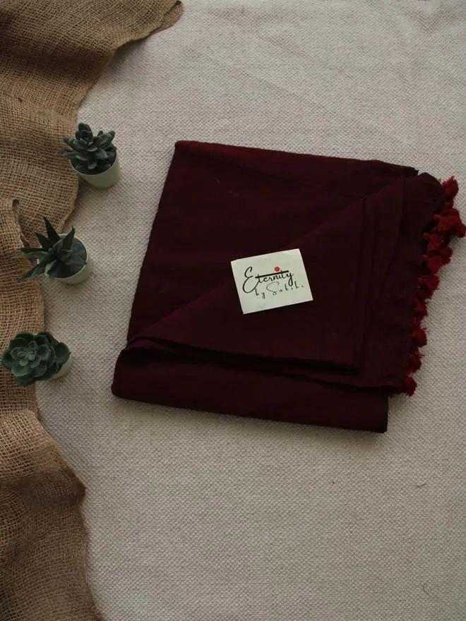 MAROON BREEZY SAREE