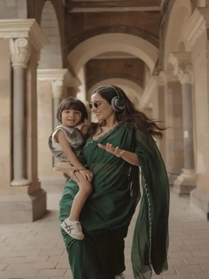 Emerald Pearl Saree
