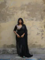 Black Tara Saree