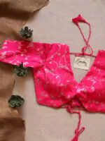 Pink Brocade Blouse