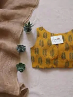 Turmeric Ajrakh Blouse