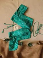Green Brocade Blouse